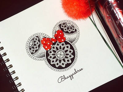 Minnie Mouse Mandala