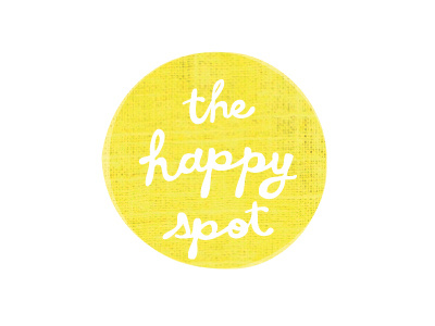 HAPPY SPOT branding hand lettering lettering logo mark