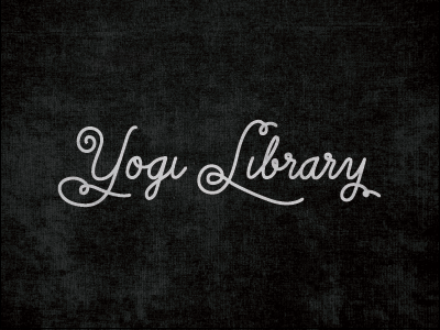 YOGI LIBRARY branding hand lettering lettering library logo mark yoga yogi