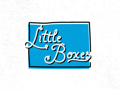 LITTLE BOXES branding hand lettering lettering logo mark