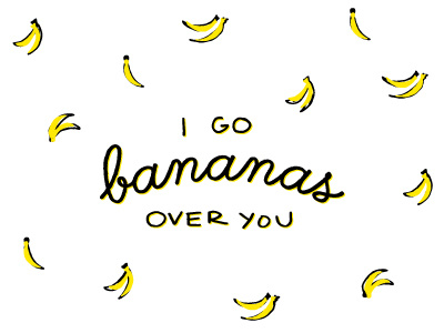 07 | 52 52 project bananas hand lettering lettering mark quote valentines day