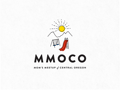 MMOCO icon illustration logo mark mountains oregon playground