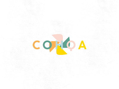 COHQA branding icon logo mark pinwheel
