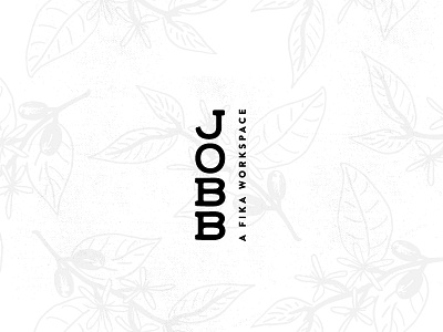 JOBB artists coffee coffee flowers fika flowers illlustration logo design swedish workspace