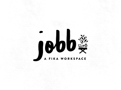 JOBB artists coffee coffee flowers fika flowers illlustration logo design swedish workspace