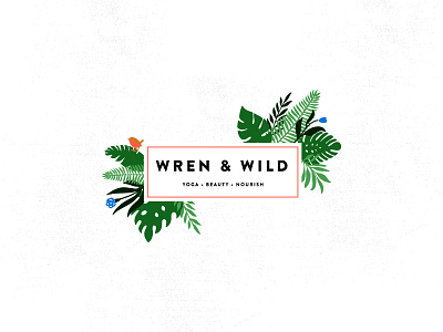 WREN & WILD botanical botanical illustration branding flowers icon illustration logo wildflowers wren