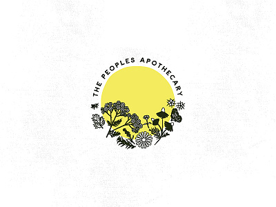 the PEOPLES APOTHECARY apothecary branding flowers icon illustration logo mark wildflowers