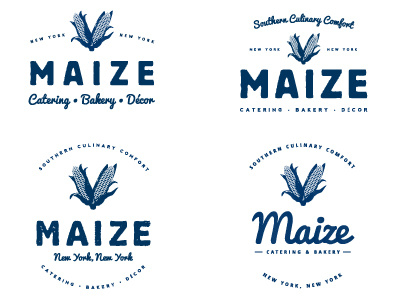 MAIZE bakery catering corn maize stamp