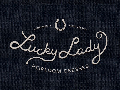 LUCKY LADY, #2 branding hand lettering horseshoe lady lettering logo lucky vintage