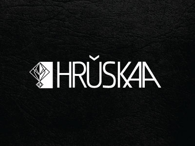 HRUSKAA branding geometric himelli lettering logo mobile