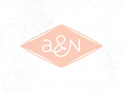 A & N ampersand branding lettering logo mark rhombus