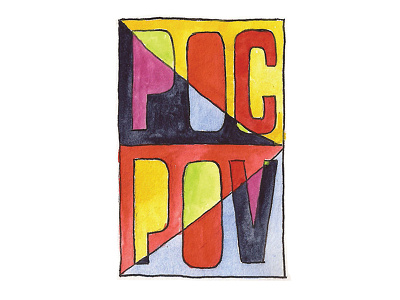 Poc pov art of robert liu trujillo hand lettering illustration people of color poc pov typography watercolor