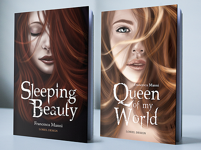 Hair Collection - Book Covers book cover character design digital face digital painting illustrations loriel design portraits