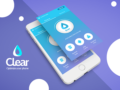 Clear - Concept Cleaner Mobile Ui