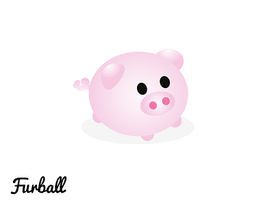 Rose - Furball animals character design furball graphic design illustrations logo design loriel design pig