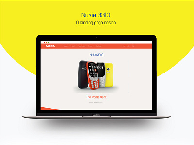 Nokia 3310 Landing page design 3310 design interaction landing nokia online page shopping uiux web