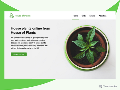 House of Plants - Landing page