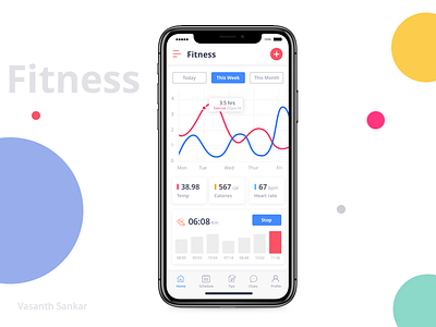 Fitness App - ios fitness app ios track cycling heart rate elevation pace running