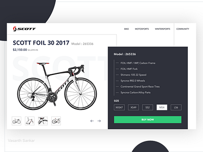 Scott - Landing Page 2017 buy cart commerce cycle cyclist e foil landing now page scott