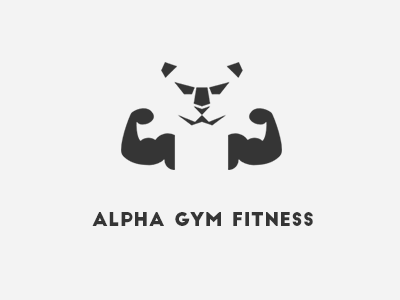 Alpha Gym Fitness fitness gym logo power sports tiger