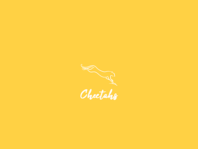 Cheetah Logo animal cat cheetah draw farm hand horn logo wild yellow