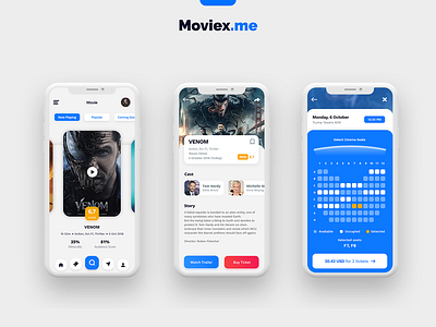 Movie Ticket Purchase cinema flat movie movie app purchase ticket trailer tv watch