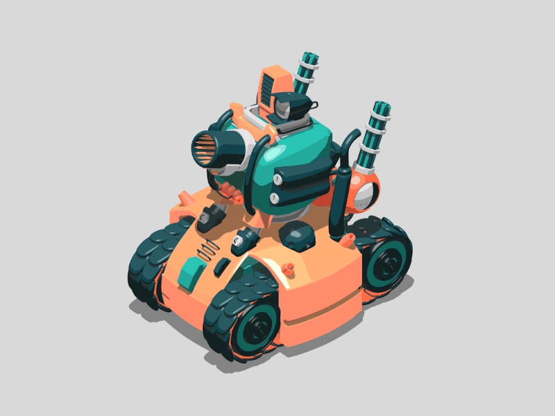 Metal Slug Tank 3d c4d debut