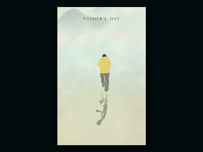 father's day childhood father festival illustration poster recall