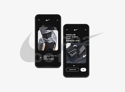 Nike ACG UI Concept 2 acg black concept fashion interface mobile nike sport ui ux