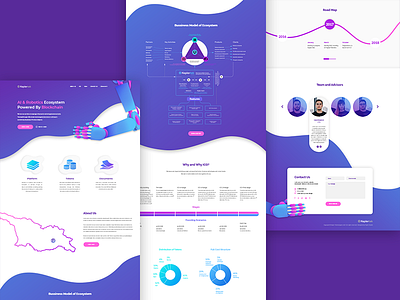 Keplertek onepager redesign ai blue design gradients graphics illustration modern purple robotics ui ux web