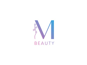 M_Beauty logo design by Natalia Chachuj on Dribbble