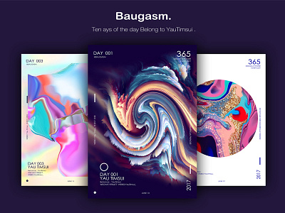 BAUGASM的365天海报设计练习，第十天，总结篇。 海报，平面设计，色彩
