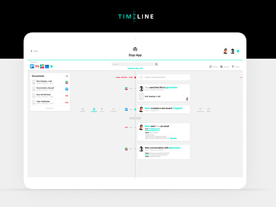 Project Management Concept desktop feed files productivity software time timeline timeline cover tracking ui uiux ux