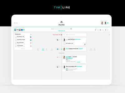 Project Management Concept desktop feed files productivity software time timeline timeline cover tracking ui uiux ux