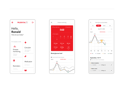 Health Monitoring App - Prudential Singapore application ar design fintech interface medicine ui user experience ux