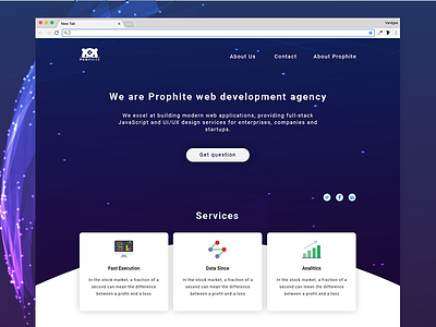 Landing page for Prophit groundhog landing page one page responsive ui ux web design