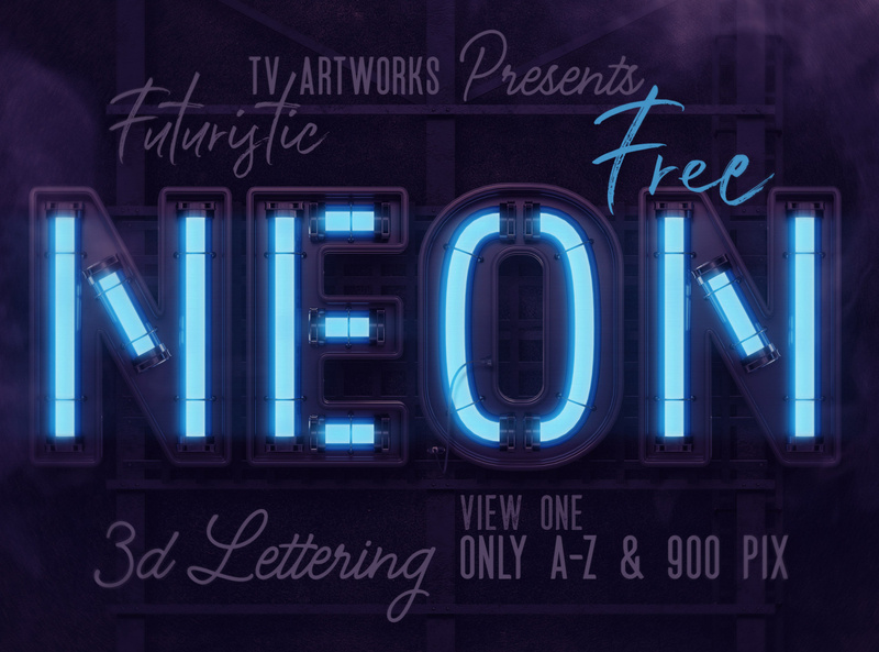 neon font kit