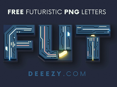 Free Futuristico 3D Lettering