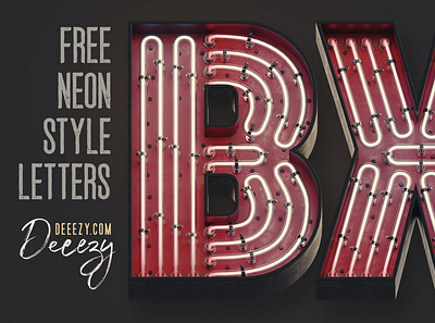Free Bold Neon 3D Lettering 3d 3d lettering font free free download free font free graphics free lettering free typography freebie header lettering neon neon font neon typography png retro retro neon typography