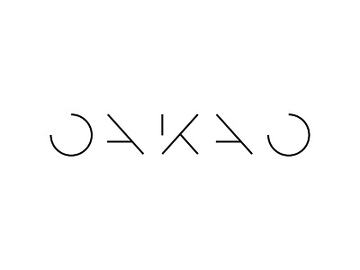 Oakao Logo dailylogochallenge fashionbrandwordmark wordmark