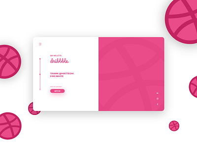 Hello Dribbble! design dribbble uiux userexperience userinterface