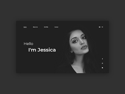 Model Portfolio - Layout dribbble layout minimalism