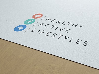 Healthy Active Lifestyles Brand Identity brand brand identity branding design education graphic design health identity logo logo design physical education school