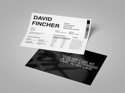 L’Auteur: David Fincher auteur cinema cinematography david fincher design director film graphic movies print