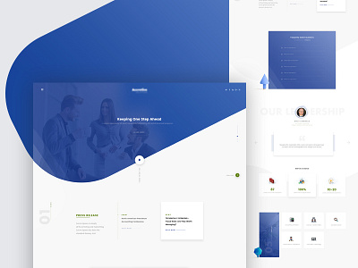 Agency Landing Page clean design experience homepage interface landing page ui user ux web website