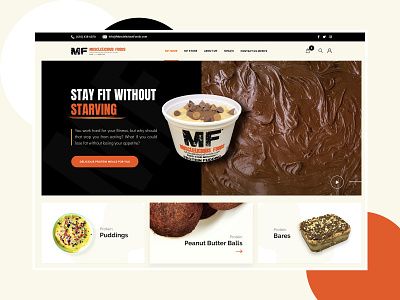 Healthy Food Header Design. bodybuilder clean creative delivery food header healthy ui ux