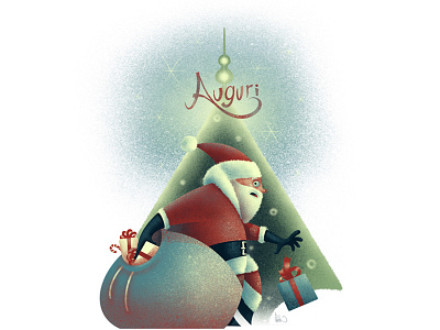 Red-handed - Merry Xmas digital art illustration ipad procreate santa claus xmas