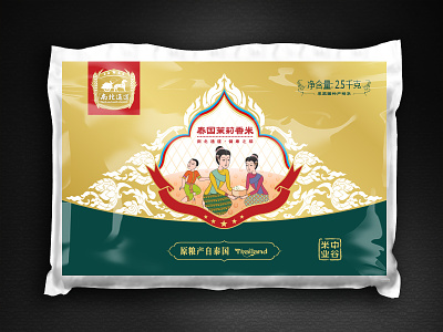 泰国有机茉莉香米包装Thai organic jasmine rice packaging jasmine organic packaging rice 泰国有机茉莉香米包装thai