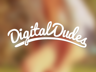 Digital Dudes agency group handwritten typography