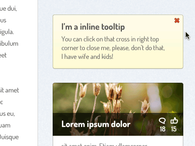 Tooltip inline interface tooltip ui ux